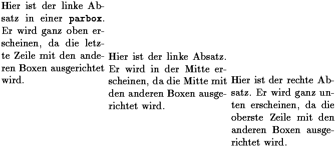 Bild: TeX-Ausgabe