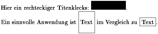 Bild: TeX-Ausgabe