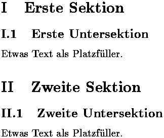 Bild: TeX-Ausgabe