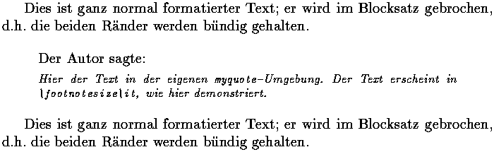 Bild: TeX-Ausgabe