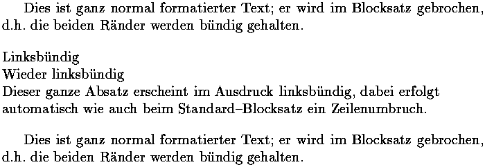 Bild: TeX-Ausgabe