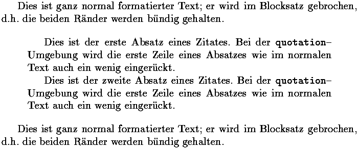Bild: TeX-Ausgabe
