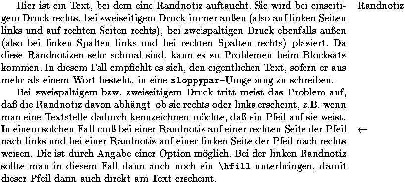 Bild: TeX-Ausgabe