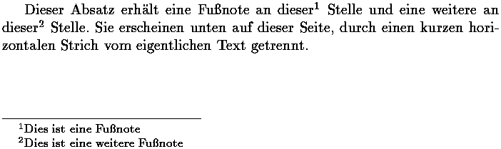Bild: TeX-Ausgabe