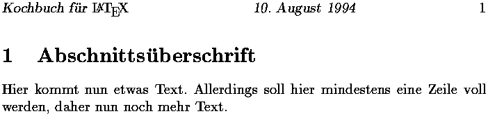 Bild: TeX-Ausgabe