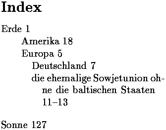 Bild: TeX-Ausgabe