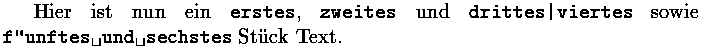Bild: TeX-Ausgabe