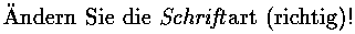 Bild: TeX-Ausgabe