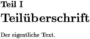 Bild: TeX-Ausgabe