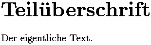 Bild: TeX-Ausgabe
