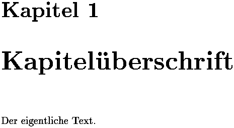 Bild: TeX-Ausgabe