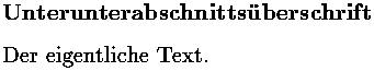 Bild: TeX-Ausgabe