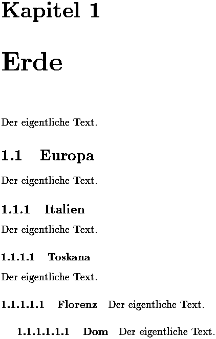 Bild: TeX-Ausgabe